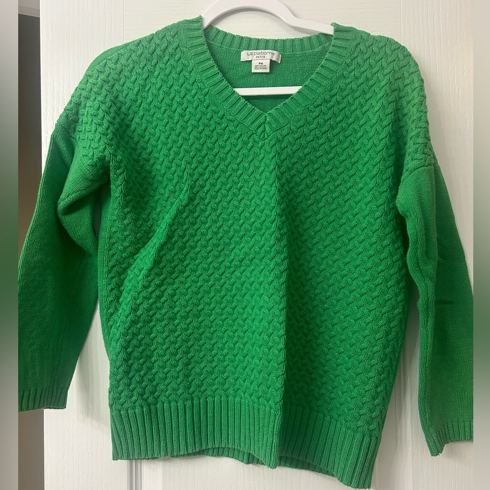 Liz Claiborne- Sweater- Green